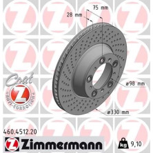 ZIMMERMANN Bremsscheibe 460.4512.20 ZIMMERMANN Bremsscheibe 460.4512.20