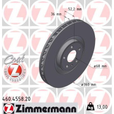 ZIMMERMANN Bremsscheibe 460.4558.20 ZIMMERMANN Bremsscheibe 460.4558.20