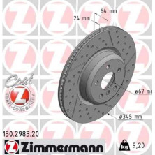 ZIMMERMANN Bremsscheibe 150.2983.20 ZIMMERMANN Bremsscheibe 150.2983.20