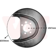 VAN WEZEL Spritzblech, Bremsscheibe 5829373