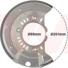 VAN WEZEL Spritzblech, Bremsscheibe 5430371