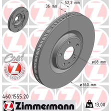 ZIMMERMANN Bremsscheibe 460.1555.20 ZIMMERMANN Bremsscheibe 460.1555.20