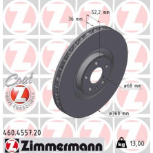 ZIMMERMANN Bremsscheibe 460.4557.20