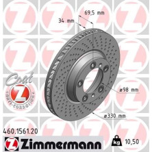 ZIMMERMANN Bremsscheibe 460.1561.20 ZIMMERMANN Bremsscheibe 460.1561.20