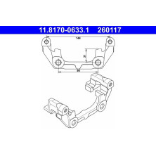 Halter, Bremssattel 11.8170-0633.1