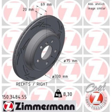 ZIMMERMANN Bremsscheibe 150.3484.55 ZIMMERMANN Bremsscheibe 150.3484.55