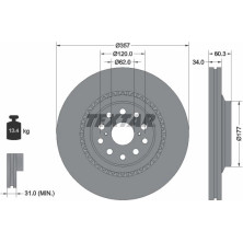 Bremsscheibe Lexus P. Ls 06- Pr 92224303 Bremsscheibe Lexus P. Ls 06- Pr 92224303