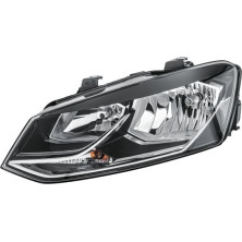 Scheinwerfer L H7/H7 +MOT SCHW/CHR HELLA PQ VW POLO 5,14-5,17 1EB 012 034-011