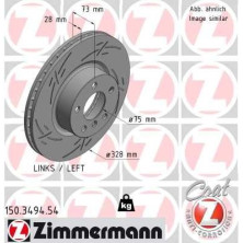 ZIMMERMANN Bremsscheibe 150.3494.54 BLACK Z ZIMMERMANN Bremsscheibe 150.3494.54 BLACK Z
