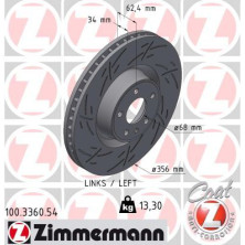 ZIMMERMANN Bremsscheibe 100.3360.54 ZIMMERMANN Bremsscheibe 100.3360.54