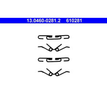 ATE Zubehör, Bremsbeläge 13.0460-0281.2 ATE Zubehör, Bremsbeläge 13.0460-0281.2