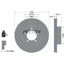 Bremsscheibe Porsche S. 718/911/Boxster/Cayman 2.0-3.6 08- Pr PRO+ 92279705