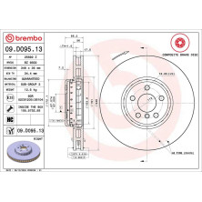 11 481 130 Brembo Premium VA zweiteilig | BMW 5, 7, X3 M-Paket 15 | 09.D095.13