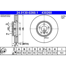 Bremsscheibe | 24.0130-0260.1