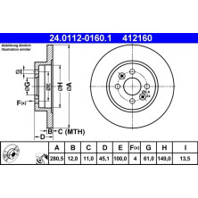Bremsscheibe | 24.0112-0160.1