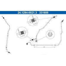 ATE Bremsschlauch | 24.1294-0021.3