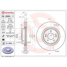 Bremsscheibe VA | GENESIS G70 KIA Stinger 17 | 09.D993.11