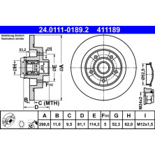 Bremsscheibe | 24.0111-0189.2
