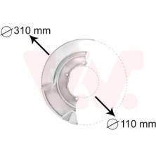 VAN WEZEL Spritzblech, Bremsscheibe | 5874372