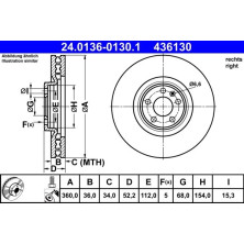 Bremsscheibe | 24.0136-0130.1