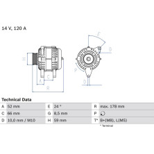 Lichtmaschine | CITROEN | 0 986 049 061