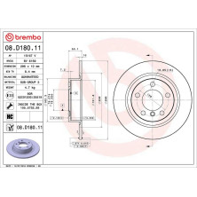 Bremsscheibe HA | MINI Countryman 10-16 | 08.D180.11