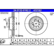 Bremsscheibe | 24.0132-0162.2