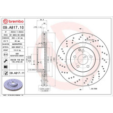 15 481 068 Bremsscheibe VA | MERCEDES W221 05 | 09.A817.11