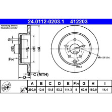 Bremsscheibe | 24.0112-0203.1