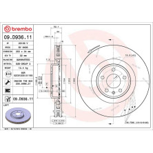Bremsscheibe VA li | PORSCHE | 09.D936.11
