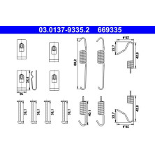 03.0137-9335.2 Zubehörsatz, Feststellbremsbacken 03.0137-9335.2 Zubehörsatz, Feststellbremsbacken