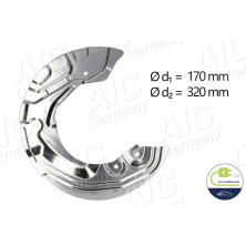 BREMSANKERBLECH V L ALU D:320 | BMW 1,3,Z4 03-16 | 55739