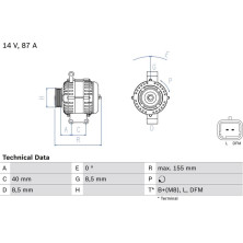 Lichtmaschine | RENAULT Thalia | 0 986 042 720
