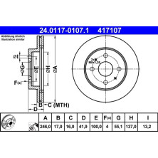 Bremsscheibe | 24.0117-0107.1