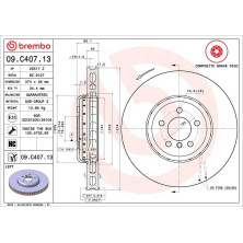 11 481 114 Brembo PREMIUM VA zweiteilig | BMW 550,750 10 | 09.C407.13