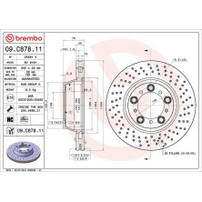 13 482 035 Bremsscheibe HA | PORSCHE 911 996/991/997 04 | 09.C878.11