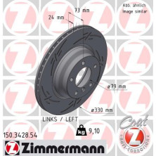 ZIMMERMANN Bremsscheibe 150.3428.54 BLACK Z