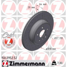 Bremsscheibe HA Sport BMW 5,7 15 SPORT Z 150.2952.52