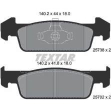 Bremsbelagsatz Dacia P. Logan/Sandero 12- 1.2/1.6B | 2573801