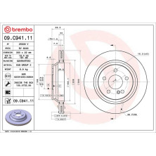 15 482 103 Bremsscheibe HA | MERCEDES S-Klasse 01-13 | 09.C941.11