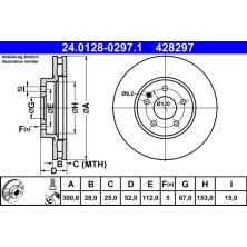 Bremsscheibe | 24.0128-0297.1