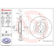 10 481 065 Bremsscheibe VA | OPEL Corsa D 07 | 09.8004.51