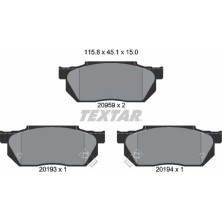 Bremsbelagsatz Honda P. Civic -92 | 2095902