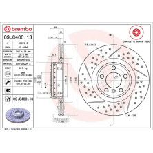 11 482 091 Bremsscheibe HA | BMW 1er, 2er, 3er, 4er 12 | 09.C400.13