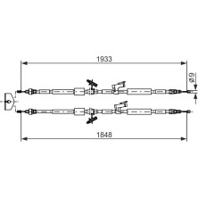 Handbremsseil | FORD Kuga | 1987482280