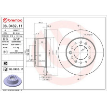 Bremsscheibe HA | HYUNDAI H350 15 | 08.D432.11