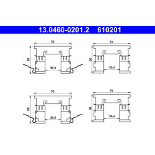 ATE Zubehörsatz, Scheibenbremsbelag 13.0460-0201.2 ATE Zubehörsatz, Scheibenbremsbelag 13.0460-0201.2