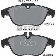 Bremsbelagsatz Db T. W204 07-/X204 Gusseisenschelle | 2425401