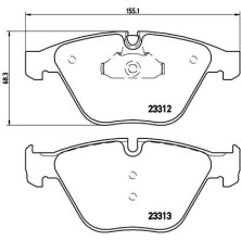 BREMBO Bremsklötze Xtra VA | BMW 5, 6, 7 01-10 | P 06 054X