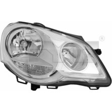 Scheinwerfer R H7/H1 +LWR +MOT CHROM | VW POLO (-GTI) 6,05-6,09 | 7266,507,1